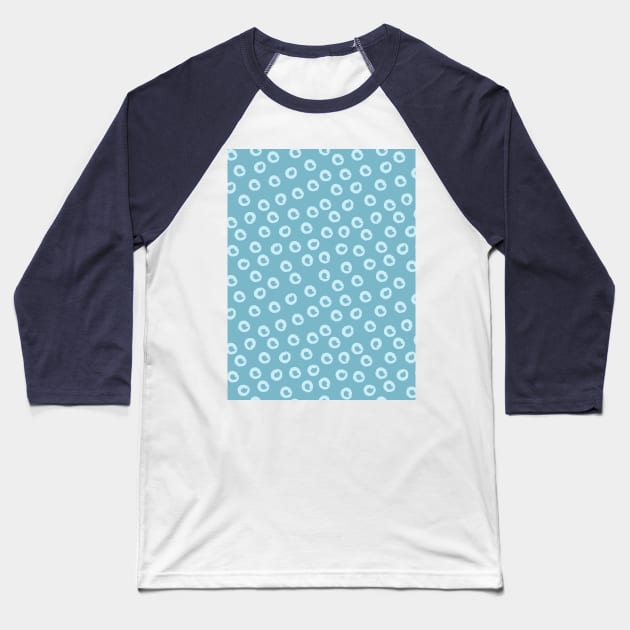 Random circle spots Baseball T-Shirt by DanielK